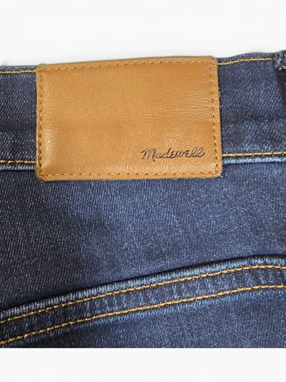 Madewell 9” Mid-Rise Skinny Jeans 32P Dark Wash Magic Pockets 26” Inseam